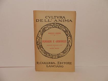 Pensieri e ghiribizzi - Heinrich Heine - copertina