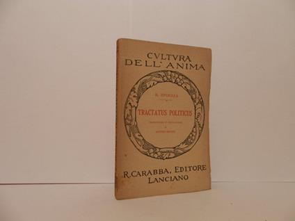 Tractatus politicus - Baruch Spinoza - copertina