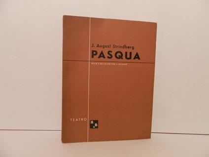 Pasqua (1901) - August Strindberg - copertina