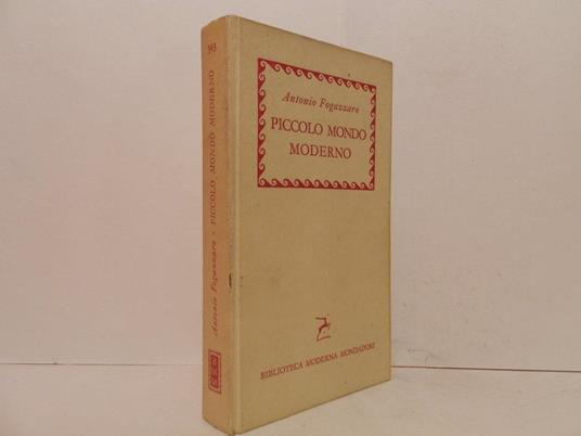 Piccolo mondo moderno - Antonio Fogazzaro - copertina