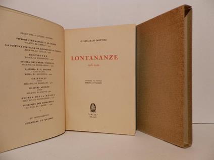 Lontananze : 1916-1924 - Guido Edoardo Mottini - copertina