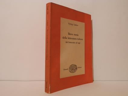 Breve storia della letteratura tedesca dal Settecento ad oggi - György Lukács - copertina