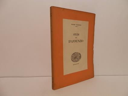 Studi sul D'Annunzio - Pietro Pancrazi - copertina