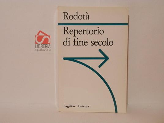 Repertorio di fine secolo - Stefano Rodotà - copertina