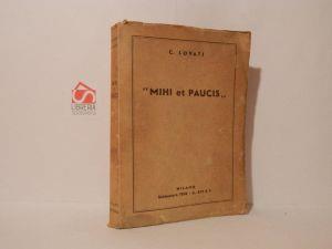 Mihi et paucis - Carlo Lovari - copertina