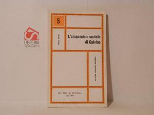 L' umanesimo sociale di Calvino - André Bieler - copertina