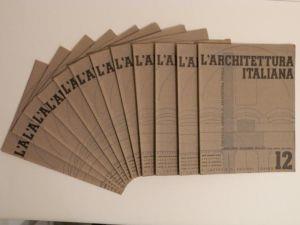 L' architettura italiana. Periodico mensile di architettura e tecnica. Annata 1934 completa - Armando Melis - copertina