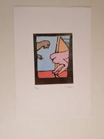 Omissis. Litografia originale. Mino Maccari