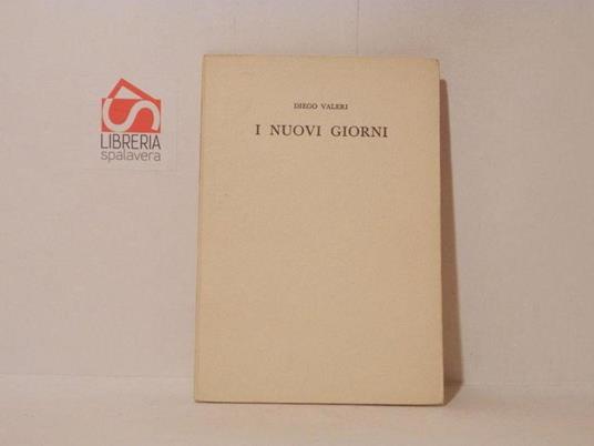 I nuovi giorni - Diego Valeri - copertina