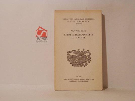 Libri e manoscritti di Haller 1777-1977 - copertina