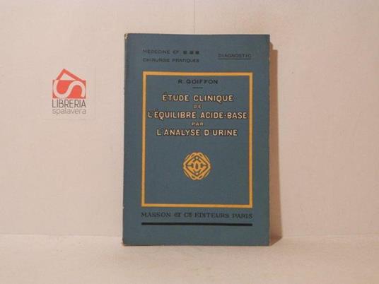 Etude clinique de l'equilibre acide-base par l'analyse d'urine - copertina