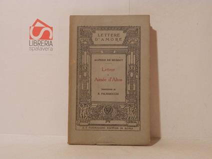 Lettere a Aimée d'Alton - Alfred de Musset - copertina