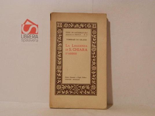La leggenda di S. Chiara d'Assisi - copertina