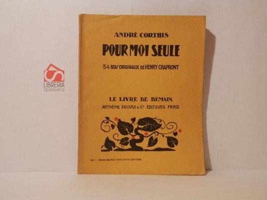 Pour moi seule - André Corthis - copertina