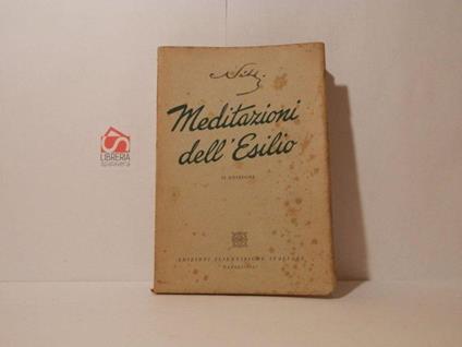 Meditazioni dell'esilio - Francesco Nitti - copertina