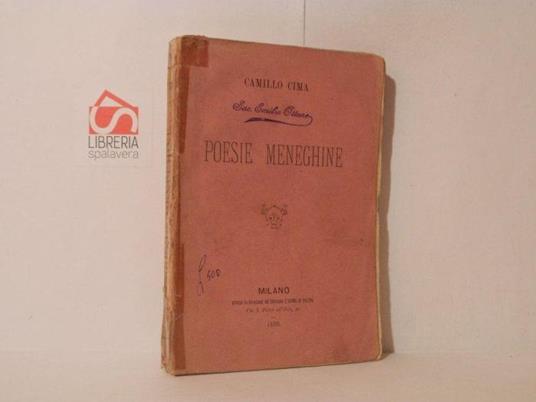 Poesie meneghine - Camillo Cima - copertina