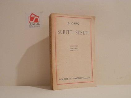 Scritti scelti - Annibal Caro - copertina