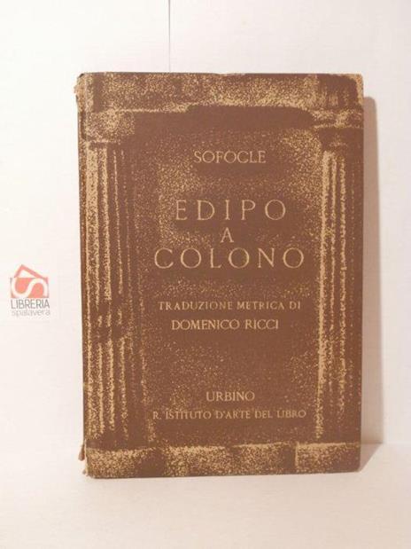 Edipo a Colono - Sofocle - copertina