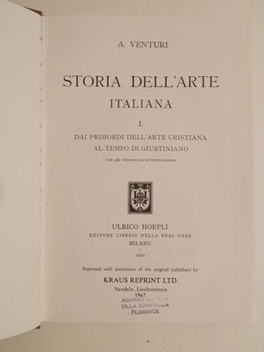 Storia dell'arte italiana. 1. Dai primordi dell'arte cristiana al tempo di Giustiniano - Adolfo Venturi - 2
