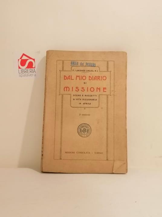 Dal mio diario di missione : scene e bozzetti di vita missionaria in Africa - Lorenzo Sales - copertina