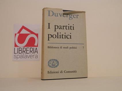 I partiti politici - Maurice Duverger - copertina