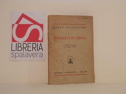 Poemetti in prosa - Charles Baudelaire - copertina