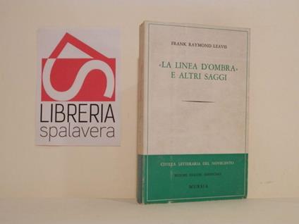 La linea d'ombra e altri saggi - copertina