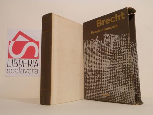 Poesie e canzoni - Bertolt Brecht - copertina