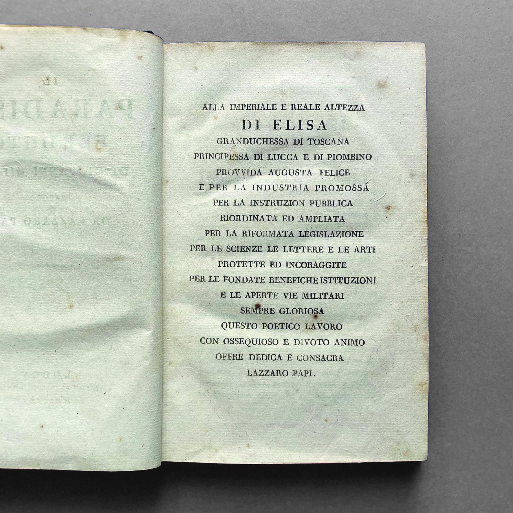 Il paradiso perduto di Giovanni Milton tradotto da Lazzaro Papi