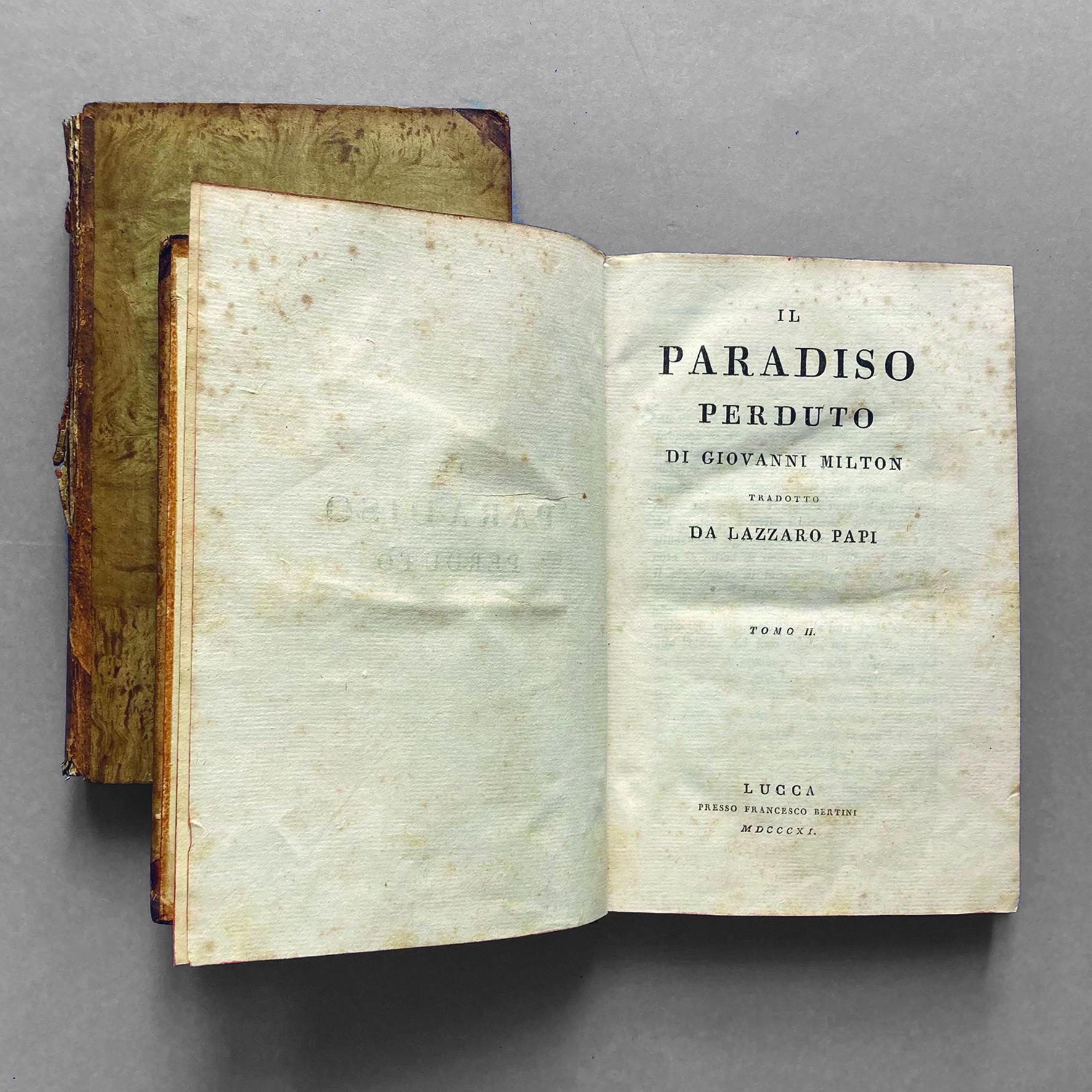 Il paradiso perduto di Giovanni Milton tradotto da Lazzaro Papi