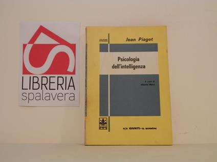 Psicologia dell'intelligenza - Jean Piaget - copertina