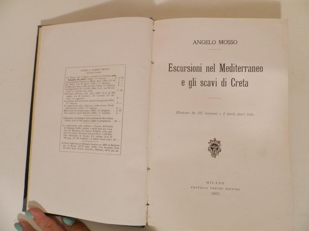 Escursioni nel Mediterraneo e gli scavi di Creta