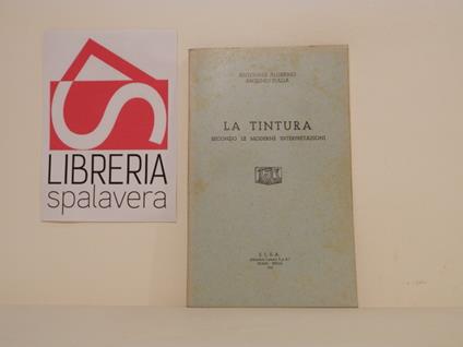 La tintura, secondo le moderne interpretazioni - copertina