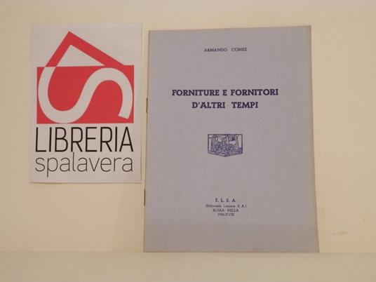 Forniture e fornitori d'altri tempi - copertina