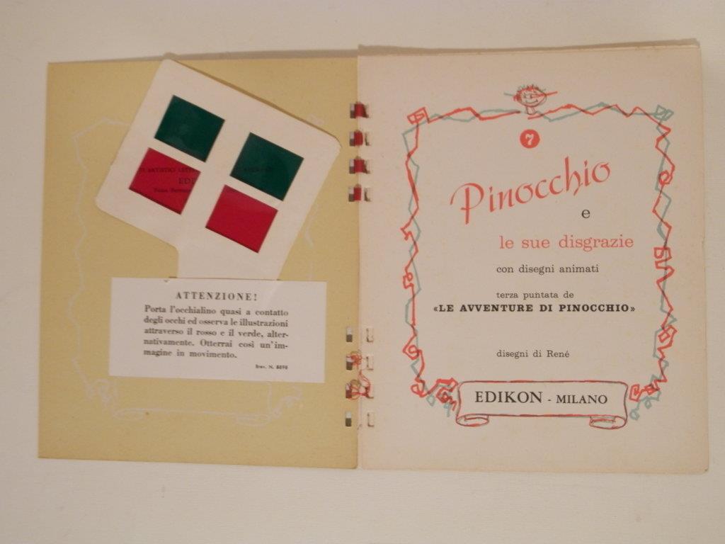 Pinocchio e le sue disgrazie con disegni animati. Terza puntata
