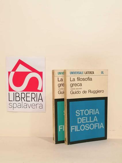 La filosofia greca - Guido De Ruggiero - copertina