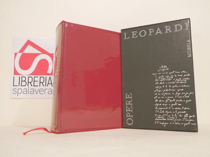 Opere - Giacomo Leopardi - copertina