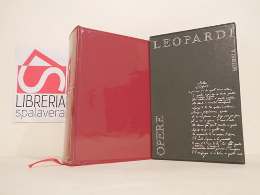 Opere - Giacomo Leopardi - copertina