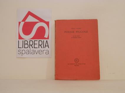 Poesie piccole - Diego Valeri - copertina