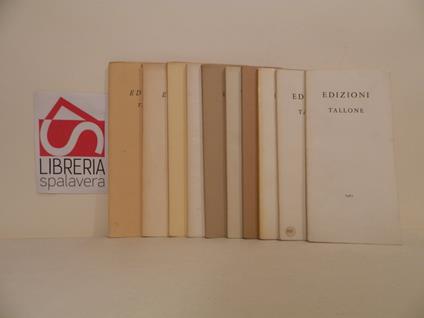 Catalogo Edizioni Tallone - copertina
