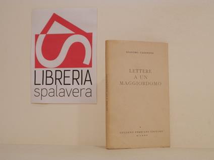 Lettere a un maggiordomo - Giacomo Casanova - copertina