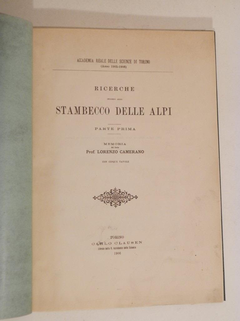 Ricerche intorno allo stambecco delle Alpi