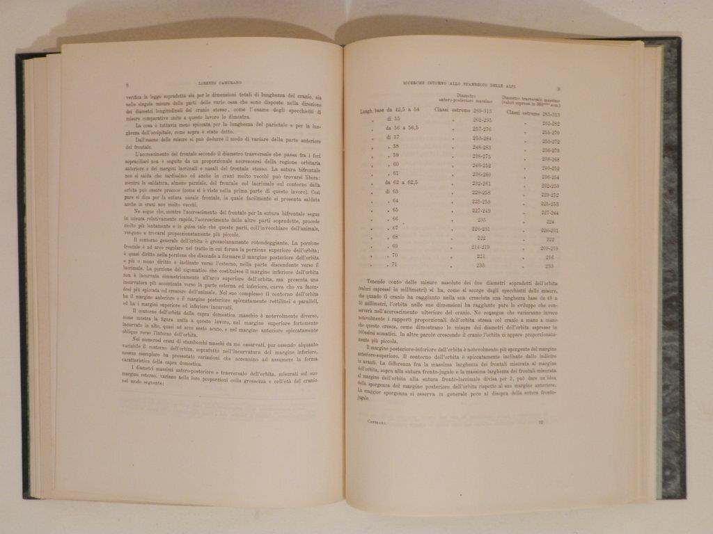 Ricerche intorno allo stambecco delle Alpi