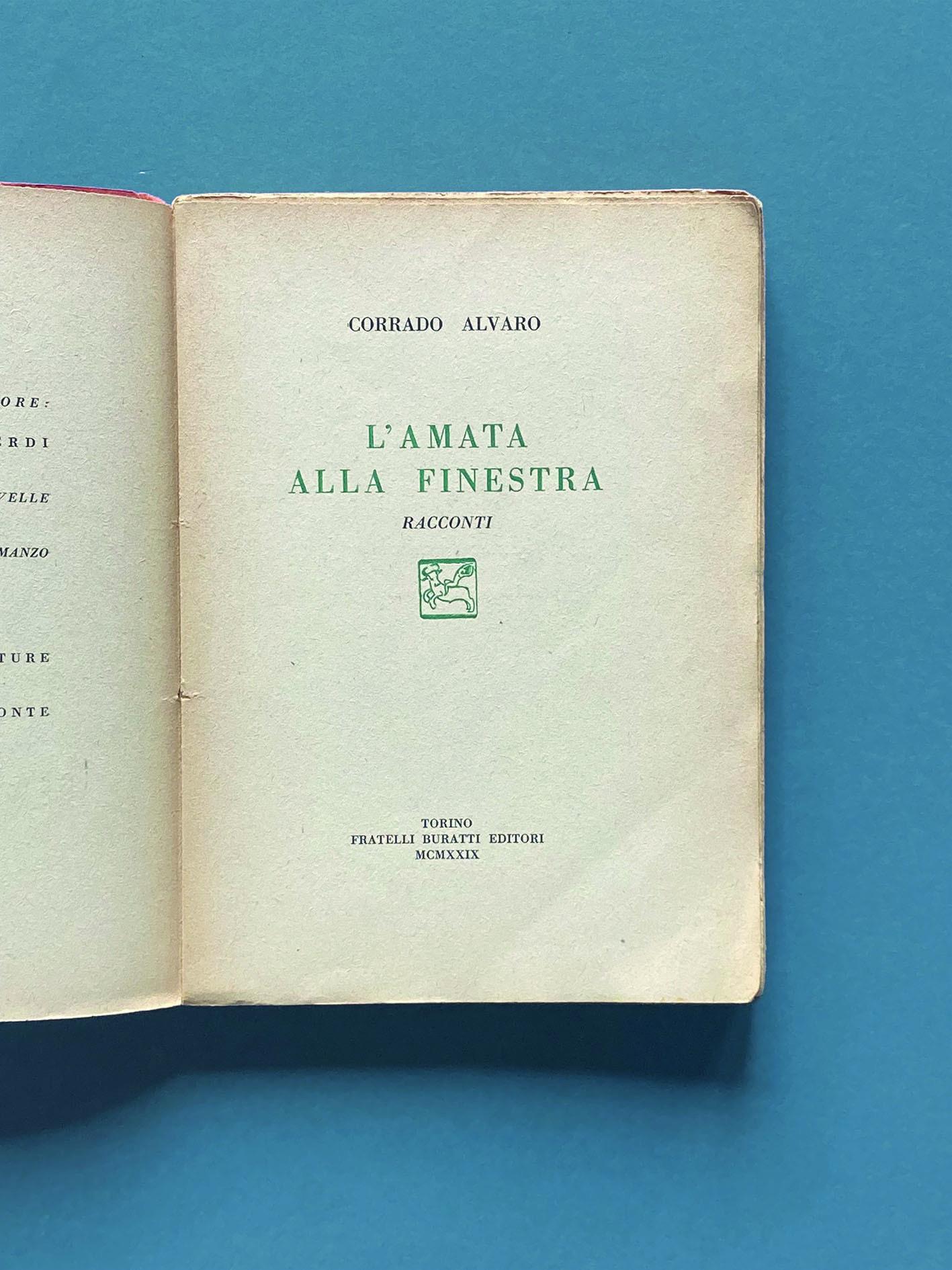 L' amata alla finestra. Racconti