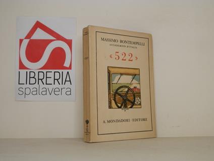522 - Massimo Bontempelli - copertina