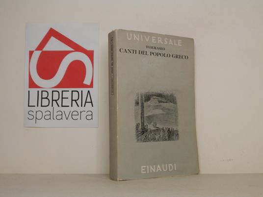 Canti del popolo greco - Niccolò Tommaseo - copertina