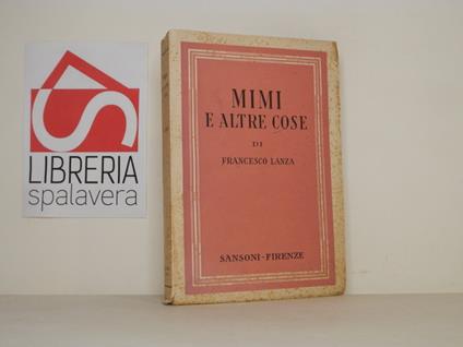 Mimi e altre cose - Francesco Lanza - copertina