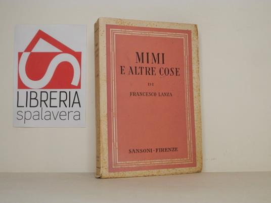 Mimi e altre cose - Francesco Lanza - copertina