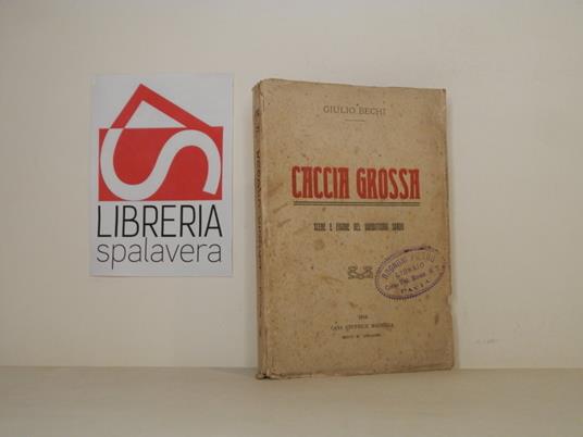 Caccia grossa. Scene e figure del banditismo sardo - Giulio Bechi - copertina