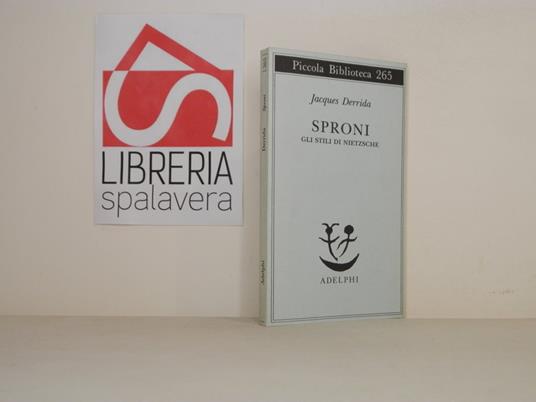 Sproni. Gli stili di Nietzsche - Jacques Derrida - copertina
